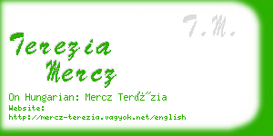 terezia mercz business card